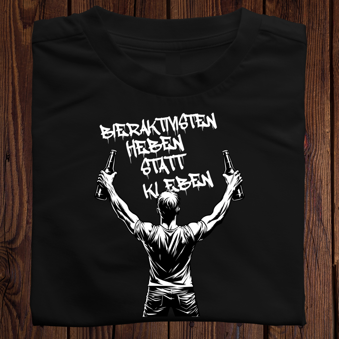 BIERAKTIVISTEN HEBEN STATT KLEBEN